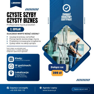 Szkolenie Czyste szyby, czysty biznes – Profesjonalne mycie przeszkleń - Edycja 2