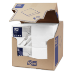 Serwetki TORK Advanced Celuloza lunchowe, składane w 1/4 białe 2w 200o [Karton: 10 opak.] - 2