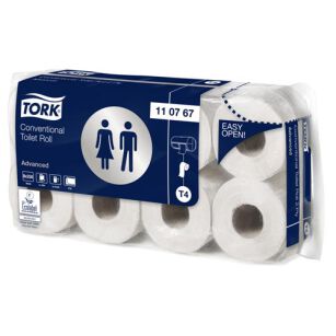 Papier toaletowy TORK T4 Adv.  w rolce konwencjonalnej biały  2w 30m 250o [Karton: 64 szt.]