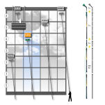 Kij teleskopowy nLite CARBON 24K 8,60 m / 1,70 m  - 2