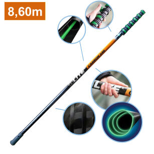 Kij teleskopowy nLite CARBON 24K 8,60 m / 1,70 m - CF86G