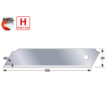 TAJIMA Ostrza stałe 25 mm /100 mm Solid Rock Hard LCB65S do skrobaka [opak. 10 szt.] - 2