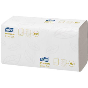 Ręcznik TORK H2 Prem. Xpress® Multifold Celuloza miękki ręcznik 4 panelowy biały 2w 100o [Karton: 21 szt.] [100297]