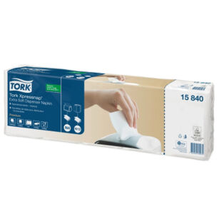 Serwetki TORK N4 Xpressnap® Celuloza ekstra miękkie, dyspenserowe, składane w 1/4 białe 2w 500o [Karton: 8 opak.]