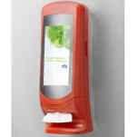 Dozownik TORK N4 Signature Xpressnap® do serwetek w składce pionowy czerwony - 2