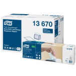 Serwetki TORK N4 Xpressnap® Celuloza ekstra miękkie, dyspenserowe, składane w 1/4 białe z dekorem 2w 500o [Karton: 8 opak.] - 4