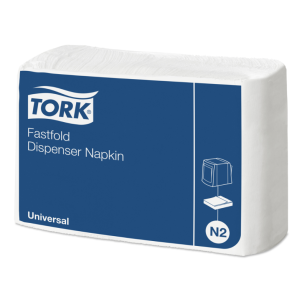 Serwetki TORK N2 Fastfold Celuloza dyspenserowe białe 1w 300o [Karton: 36 szt.]