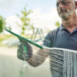 UNGER Kompletna ściagaczka 35 cm z zielona gumą - 2