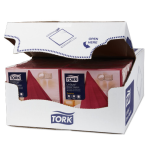Serwetki TORK Premium Linstyle® Airlaid obiadowa, składane w 1/4 bordowe 1w 50o [Karton: 12 szt.] - 2