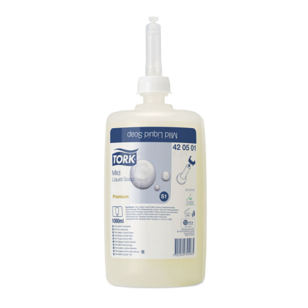 Mydło TORK S1 Prem. w płynie delikatne perfumowane kremowe 1000ml 1000doz   
