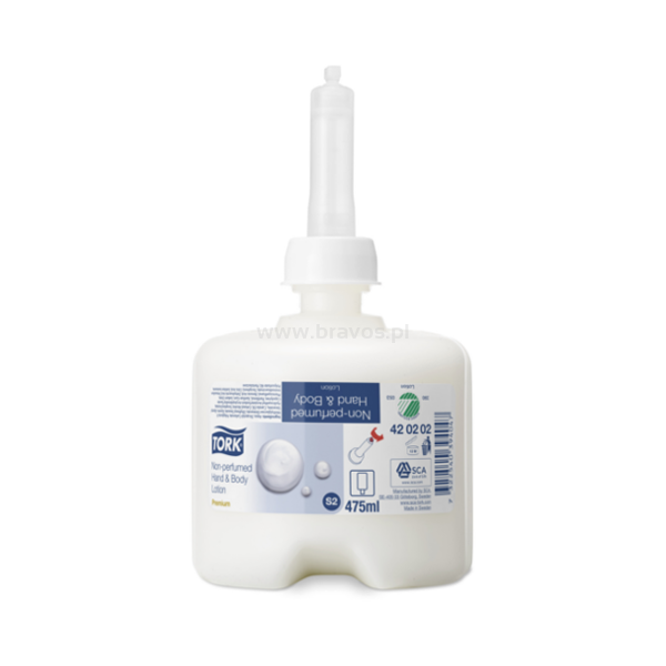 Balsam TORK S2 Prem. do rąk i ciała bezzapachowe bezbarwne 475ml 475doz 