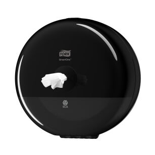 Dozownik TORK T9 Elevation SmartOne® Mini do papieu toaletowego w roli czarny