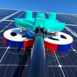 CLEANSOLAR24 System MaxBrush 7,5 m z kijem teleskopowym do mycia paneli PV - 4
