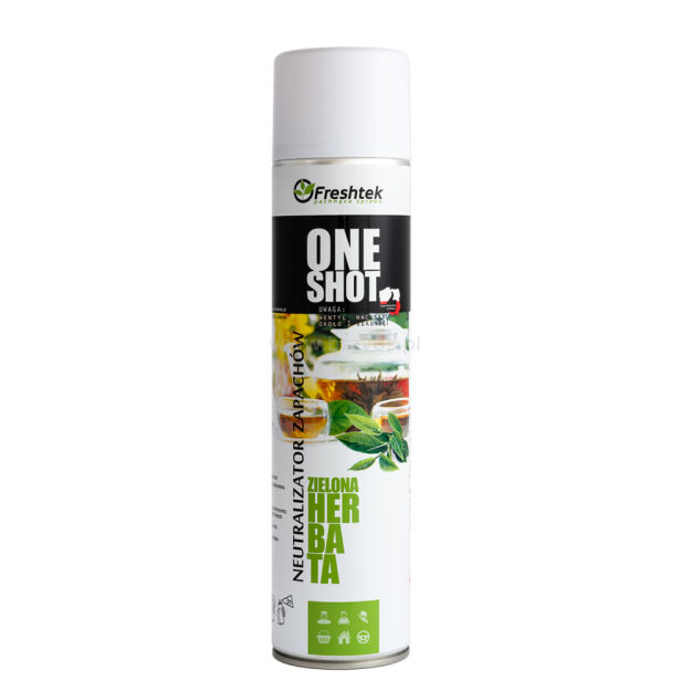 ONE SHOT Neutralizator zapachu - oświeżacz 600ml - ZIELONA HERBATA