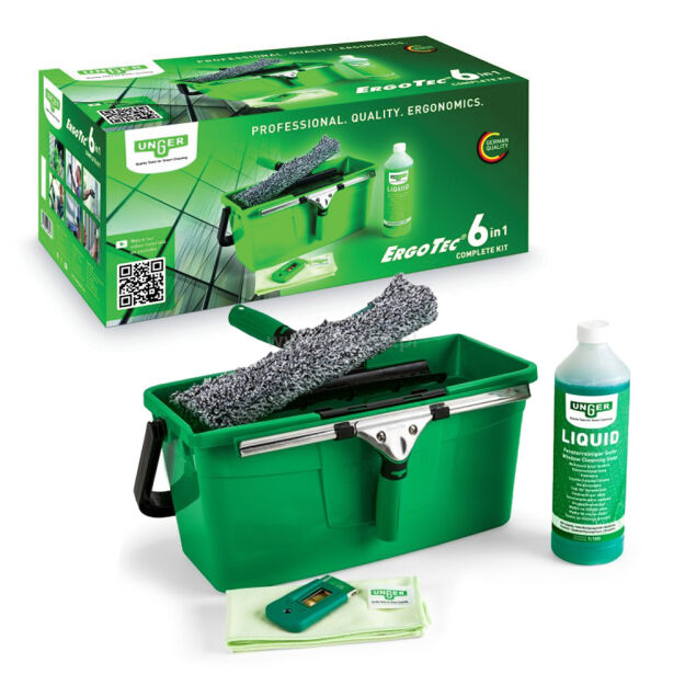 Zestaw ErgoTec - profesjonalny do mycia okien 6w1