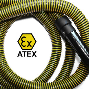 Wąż ssący ATEX 38 mm o długości 10 m (oznaczony kolorem)