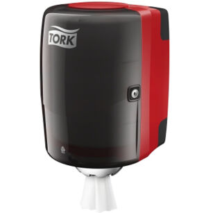 Dozownik TORK M2 Performance do ręczników centralnie dozowanych czerwono-czarny