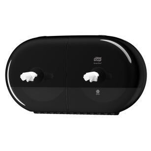 Dozownik TORK T9 Elevation SmartOne® Mini podwójny do papieu toaletowego w roli czarny
