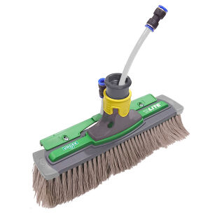 nLite Szczotka Power Szara Kompletna 28 cm z odbojnikiem i listwą płukającą