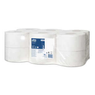 Papier toaletowy TORK T2 Adv. JUMBO Makulatura Mini biały 2w 170m 850o [Karton: 12 szt.]