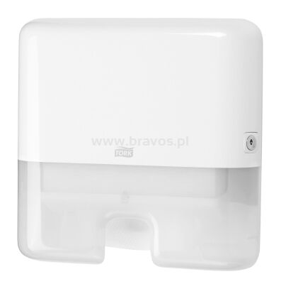 Dozownik TORK H2 Elevation Xpress® mini do ręczników Multifold w składce wielopanelowej biały