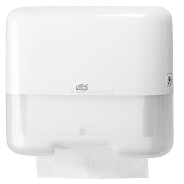 Dozownik TORK H3 Elevation Singlefold/C-fold mini do ręczników w składce ZZ i składce C biały