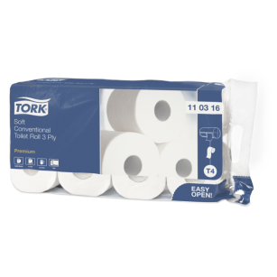 Papier toaletowy TORK T4 Prem. Celuloza biały 3w 29,5m 250o [Karton: 72 szt.]