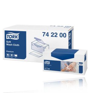 Ręcznik TORK Włóknina miękki do mycia ciała biały 1w 135o [Karton: 8 szt.]