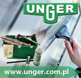 Produkty UNGER do czyszczenia ręcznego okien i innych powierzchni.